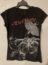 Junior’s Size Small “Dirtbag” Dark Gray W/Skulls Short Sleeves T-Shirt H... - $11.14