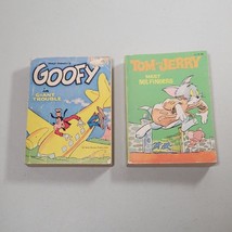 Big Little Books Lot Goofy In Giant Trouble And Tom And Jerry Meet Mr Fi... - $13.96