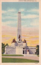 Springfield Illinois IL Lincoln Tomb 1941 to Burden Kansas Postcard D13 - £2.36 GBP