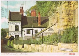 United Kingdom UK Postcard Nottingham Ye Olde Trip To Jerusalem Inn - £1.72 GBP