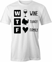 Wine Turkey Family T Shirt Tee Short-Sleeved Cotton Holiday Clothing S1WSA350 - £12.94 GBP+