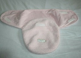 Blankets & Beyond Newborn Bunting 0-3 Baby Girls PINK Sherpa Swaddle Sack Wrap - $13.55