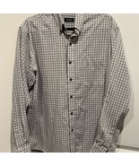 Men&#39;s Van Heusen Size Large 16-16 1/2 Long Sleeve Button Down Shirt - $225.61 MXN
