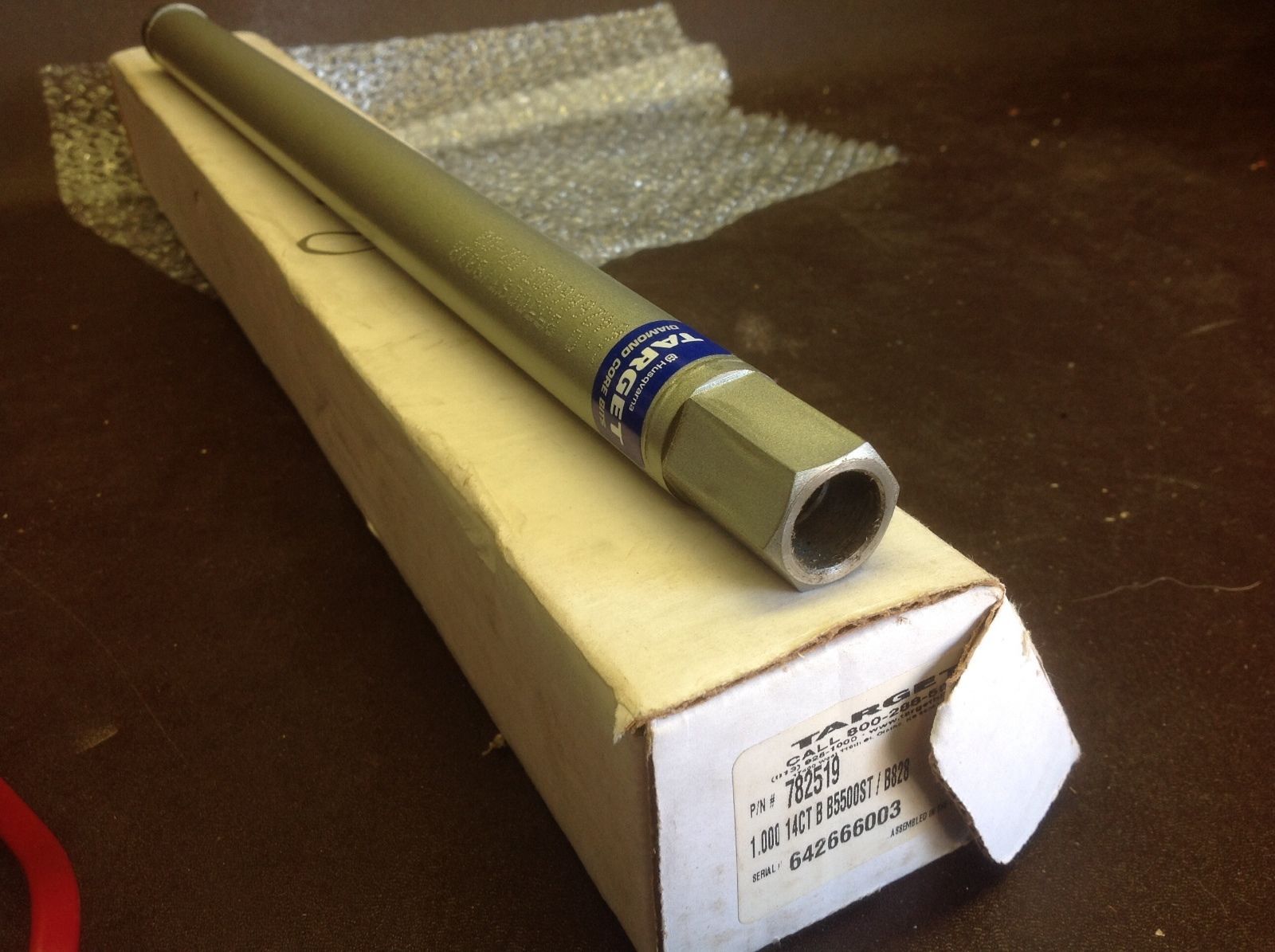 TARGET 782519 17&quot; DIAMOND CORE BIT 1.000 14 CT B B55500ST B828 NEW NOS S... - $68.31