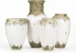 Vase Large Ivory Pottery Ceramic - $2,239.00
