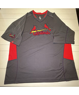 Majestic Men’s Shirt 2XL St Louis Cardinals Baseball Jersey Shirt Team S... - $17.49