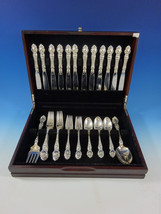 Violet by Wallace Sterling Silver Flatware Set For 12 Service 51 Pieces No Mono - £2,403.45 GBP