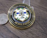 Connecticut Police Memorial Never Forget Challenge Coin #589R - £19.46 GBP