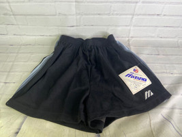 Vtg Mizuno Volleyball Shorts Deadstock Black Unisex Mens Womens Large Usa Made - £33.10 GBP