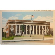 Vintage Postcard, the City Hall, Arkansas City, Kansas - £7.97 GBP