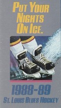 1988-89 ST. LOUIS BLUES NHL HOCKEY POCKET SCHEDULE - MICHELOB BEER - $2.62