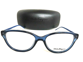 New Salvatore Ferragamo SF 2650 424 51mm Clear Blue Women&#39;s Eyeglasses Frame - £136.21 GBP