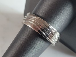 Mens Vintage Estate 14K White Gold Christian Bauer Wedding Band Ring 10.3g E6742 - £1,450.05 GBP