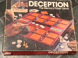Vintage 1975 Deception The Memory Poker Game *Pre-Owned/Not Complete* GP - $10.99