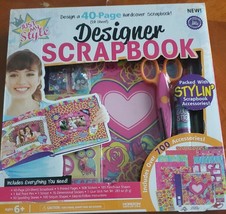 Just My Style 40-Page Designer Scrapbook With 700+ Accessories Gift For Kids Bew - £19.12 GBP