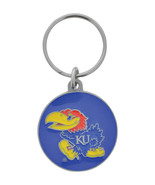 PACK OF 3 = University of Kansas Metal Silver Decorative Key Chain - $40.02 CAD