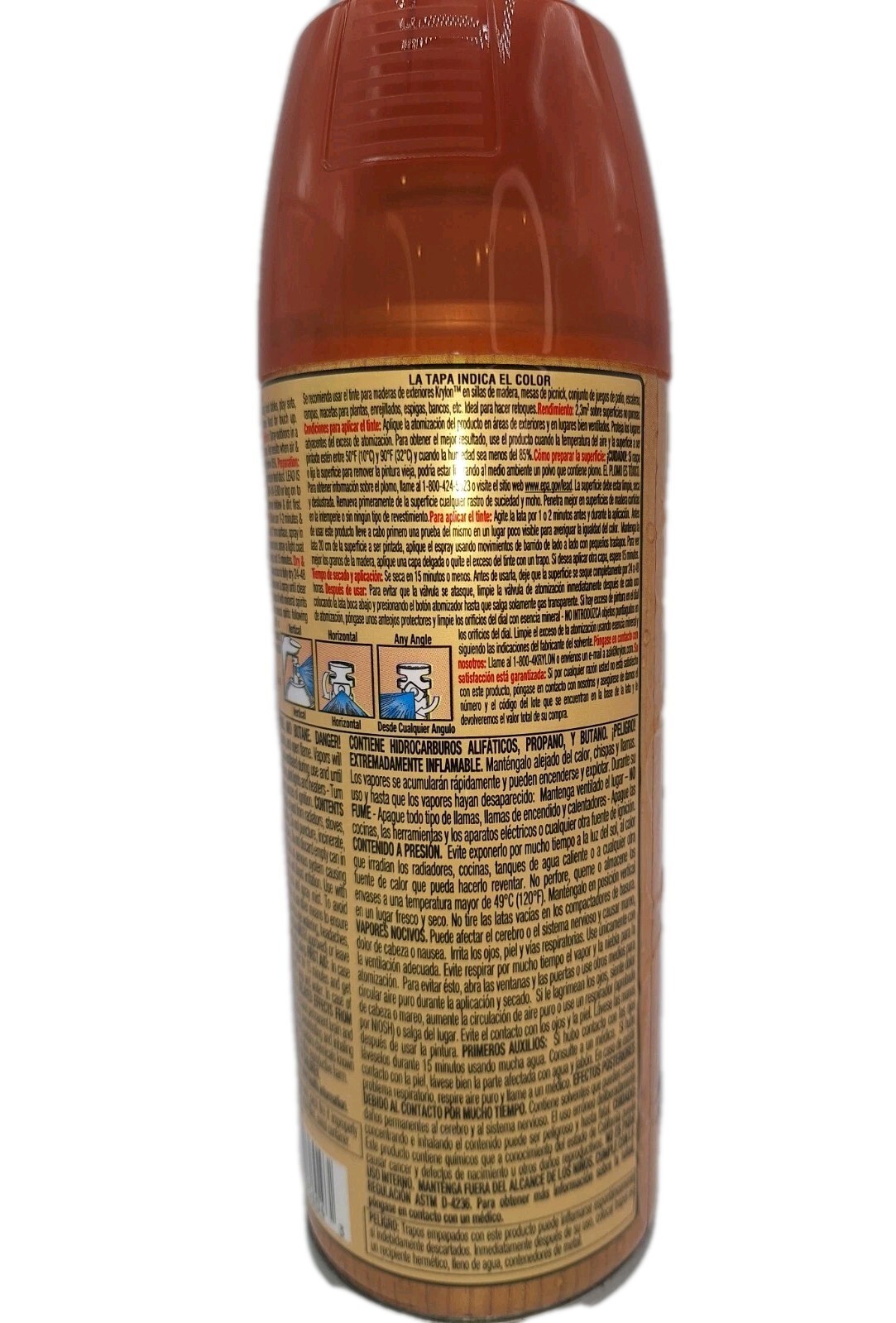 Krylon Wood Stain Redwood 3604 Exterior Semi-Transparent 12 Oz New Item image 2