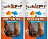 (Pack of 2) Jack &amp; Pup 8 inch Pig Femur Bone - 2pk - Total of 4 Bones - £19.41 GBP