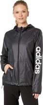 adidas Women&#39;s Essentials Linear Windbreaker DP2408, Black, Medium - $67.29