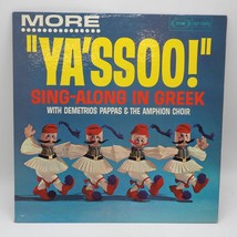 Vintage Demetrios Pappas Amphion Singers Ya&#39;s Soo ! Greco Singalong Album Vinile - £30.88 GBP