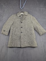 Vtg Fieldston Clothes Gray Tweed Wool Coat Sz 4 Lined Winter - £10.81 GBP