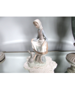 Lladro 4826 Rabbit&#39;s Food Girl with Bunny Figurine 9&quot;  Spain 1972 - $108.85