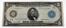 Serie Di 1914 Federale Reserve Nota IN Extra Sottile XF Condizioni Fr #871A - £138.04 GBP