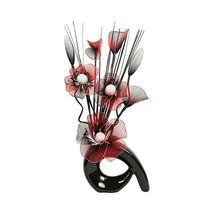 Flourish 793395 32 cm Mini Swirl Vase with Artificial Flower Arrangement... - $41.00