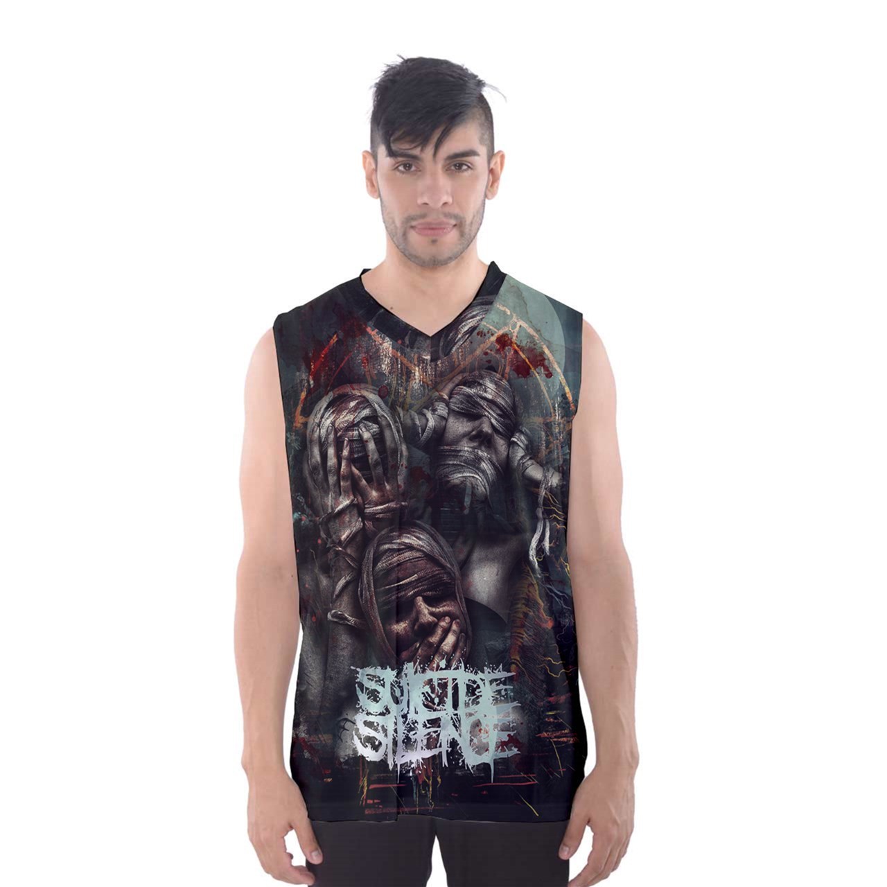 New suicide silence punk rock metal Sport Tank Top full print Tshirt - $18.99+