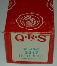 Vintage QRS Player Piano Word Roll 3317 Silent Night  Frank Milne Signed - $29.99