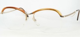 Logo Paris 08 120 Gold Amber Eyeglasses Glasses Frame 54-16-135mm - $76.70