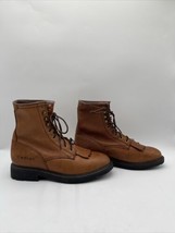 ARIAT Mens Cascade 8&quot; Wide Square Toe Steel Toe Work Boot Brown Size 10.5D - $84.14