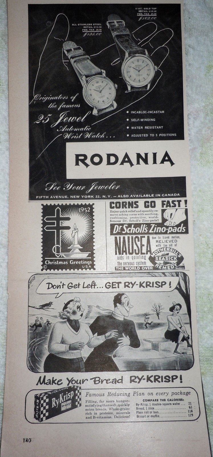 Rodania Jewelry Ry Krisp 1940s Small Magazine Print Advertisements Art - $3.99