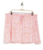 Nwt Abound Gauzy Skirt In CORAL- Pink Tarry Floral Size M - £9.35 GBP