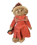 The Bearington Bears Collection 14&quot; Autumn Harvester Pumpkin Fall - £21.81 GBP