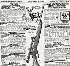 Klein&#39;s Sporting Goods Chicago 1964 Advertisement Marlin Mitary Surplus ... - €11,15 EUR