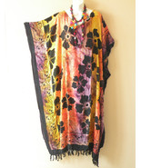 KG92 Tie Dye Women Kaftan Plus VNeck Caftan Kaftan Tunic Hippy Dress up ... - £23.37 GBP