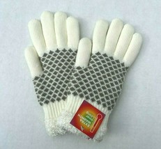 Womens Winter Snow Glove Warm Thick Diamond Pattern Knit with Cozy linin... - £8.99 GBP
