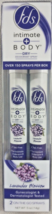 FDS Intimate Body Deodorant 2 On The Go Sprays .5 oz. Each  Lavender Blo... - £11.15 GBP