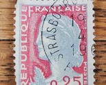 France Stamp Republique Francaise 0,25 Used Marianne Strasbourg - £1.47 GBP