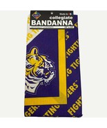 2-PACK Pet Goods LSU Louisiana State Fighting Tigers Square Bandana 22&quot; ... - £6.63 GBP