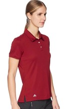 Adidas Golf Womens Tournament Solid Short Sleeve Polo Shirt Burgundy Size 2XL - $22.89