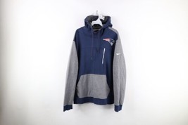 Nike Mens 2XL XXL Faded New England Patriots Football Hoodie Sweatshirt Blue - £43.32 GBP