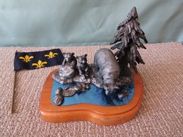 Mother Bear &amp; Cubs Pewter Display by Michael Ricker - $180.00