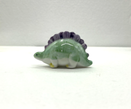 Vintage Dinasour Figurine Green &amp; Purple - $7.99