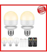 Waterproof 2-Pack E26 Rechargeable Bulbs - Color Changing with Timer Fun... - $604.61 MXN