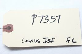 2008-2014 LEXUS ISF FRONT LEFT DRIVER SEAT BACK COVER PANEL BLACK P7357 image 12