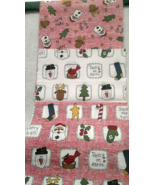 Fabric Marcus Bros &quot;Deck the Halls&quot; Santa Tree Reindeer 3 Pc Mix &amp; Match... - $4.15 CAD
