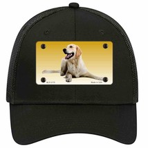 Golden Retriever Dog Novelty Black Mesh License Plate Hat - £23.10 GBP