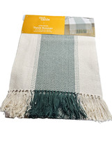 Bed Bath&amp; Beyond Our Table Woven Chevron 14in x 72in Table Runner Green/... - £86.84 GBP
